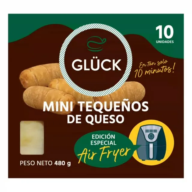 Caja de Mini Tequeños de Queso Glück edición especial Air Fryer